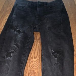 american eagle black skinny jeans
